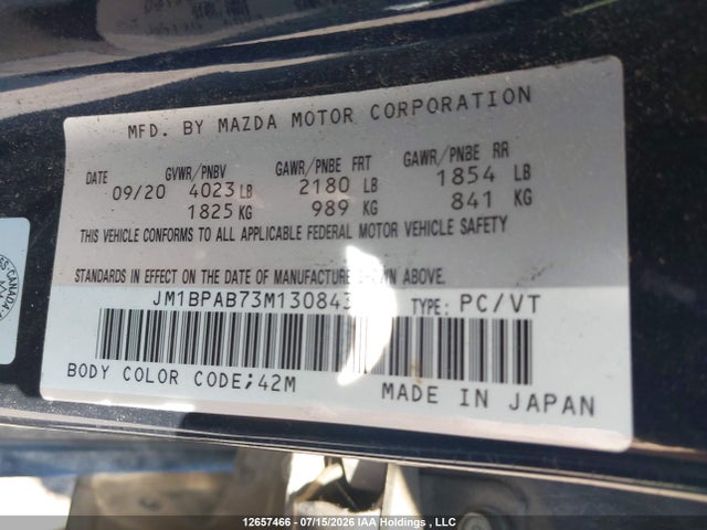 Mazda Mazda3 Gx 2021 JM1BPAB73M1308431 Image 19