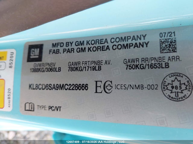Chevrolet Spark 1lt Cvt 2021 KL8CD6SA9MC228666 Image 19