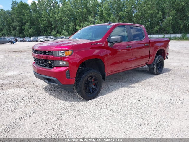 2021 Chevrolet Silverado K1500 Custom მანქანა იყიდება აუქციონზე, vin: 1GCUYBEF1MZ326989, აუქციონის ნომერი: 12657490