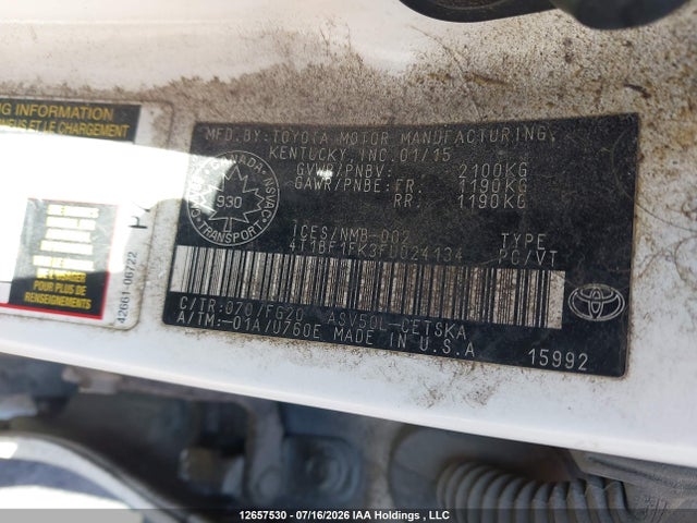 4T1BF1FK3FU024134 Toyota CAMRY SE