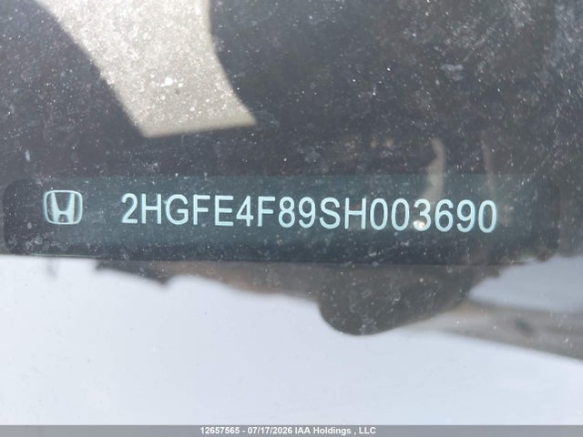 Продажа на аукционе авто 2025 Honda Civic Sport/sport Touring, vin: 2HGFE4F89SH003690, номер лота: 12657565