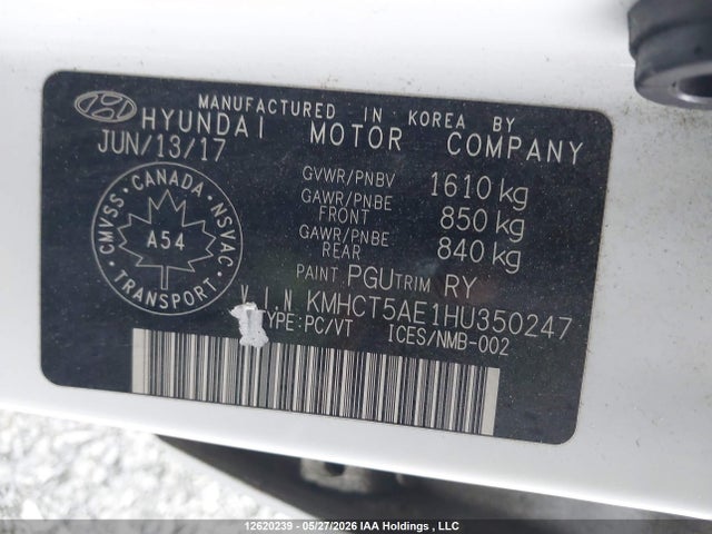 Hyundai ACCENT SE 2017 KMHCT5AE1HU350247 Image 19