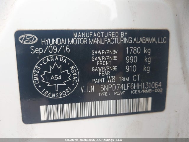 Hyundai Elantra Le 2017 5NPD74LF6HH131064 Image 21