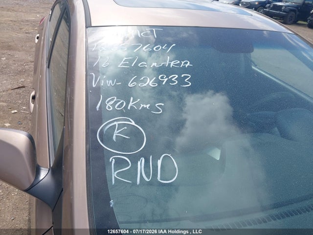 12657604 :رقم المزاد ، KMHDH4AE9GU626933 vin ، 2016 Hyundai Elantra Sport Appearance مزاد بيع