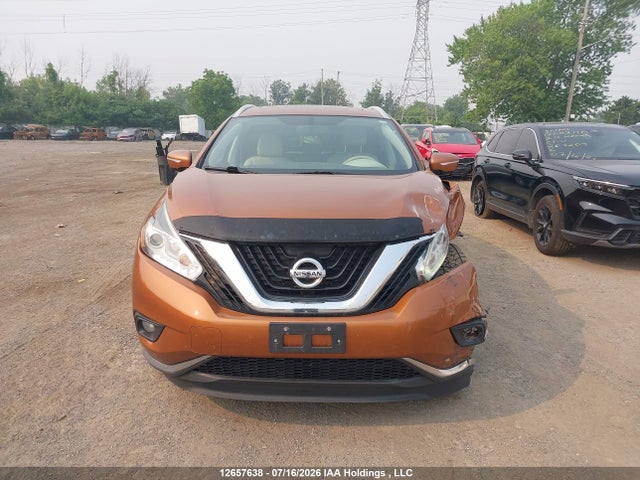 12657638 :رقم المزاد ، 5N1AZ2MHXFN245627 vin ، 2015 Nissan Murano S/sl/sv/platinum مزاد بيع