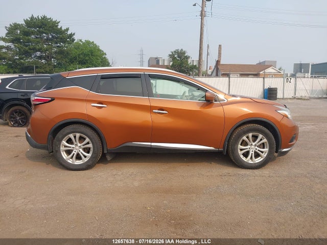 12657638 :رقم المزاد ، 5N1AZ2MHXFN245627 vin ، 2015 Nissan Murano S/sl/sv/platinum مزاد بيع
