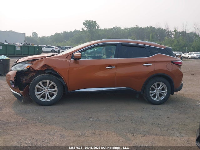 12657638 :رقم المزاد ، 5N1AZ2MHXFN245627 vin ، 2015 Nissan Murano S/sl/sv/platinum مزاد بيع