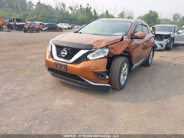 12657638 :رقم المزاد ، 5N1AZ2MHXFN245627 vin ، 2015 Nissan Murano S/sl/sv/platinum مزاد بيع