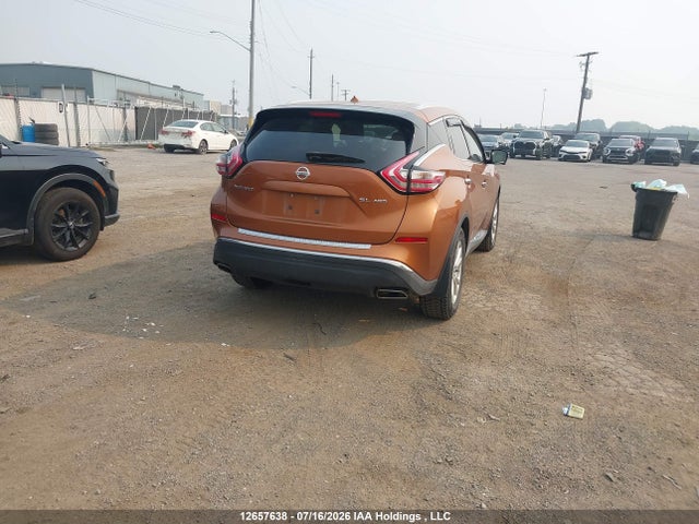 12657638 :رقم المزاد ، 5N1AZ2MHXFN245627 vin ، 2015 Nissan Murano S/sl/sv/platinum مزاد بيع