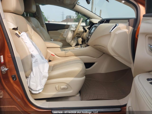 12657638 :رقم المزاد ، 5N1AZ2MHXFN245627 vin ، 2015 Nissan Murano S/sl/sv/platinum مزاد بيع