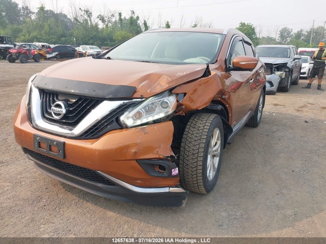 12657638 :رقم المزاد ، 5N1AZ2MHXFN245627 vin ، 2015 Nissan Murano S/sl/sv/platinum مزاد بيع