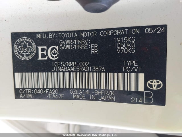 Toyota Gr Corolla Core/circuit/premium 2024 JTNABAAE5RA013876 Image 19