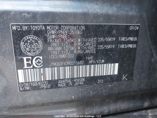 Toyota Rav4 Prime Xse 2024 JTMGB3FV3RD215682 Image 9
