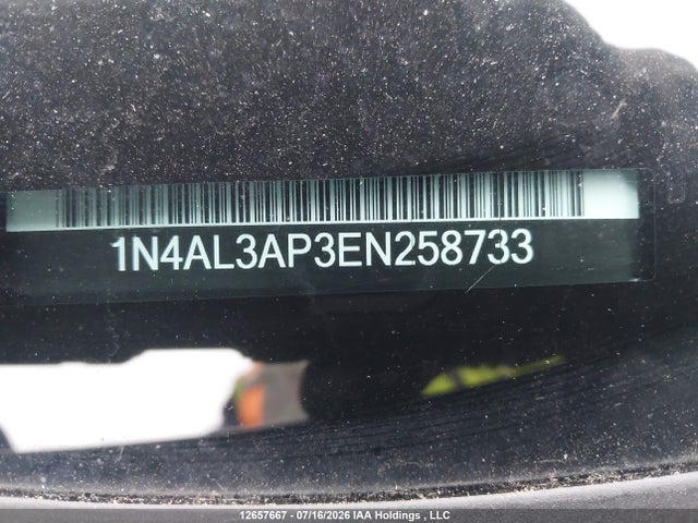 12657667 :رقم المزاد ، 1N4AL3AP3EN258733 vin ، 2014 Nissan Altima 2.5/s/sv/sl مزاد بيع