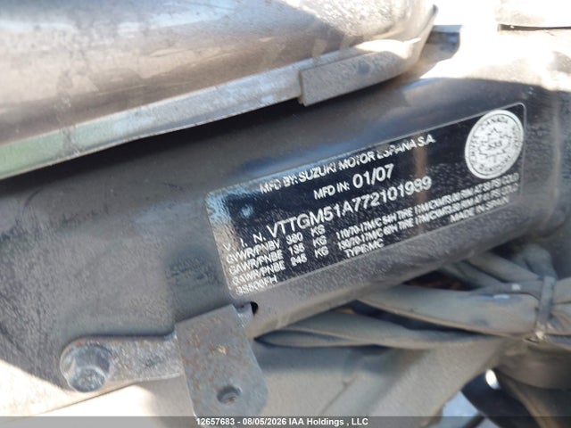 Aukcja sprzedaży 2007 Suzuki Gs500, vin: VTTGM51A772101989, numer aukcji: 12657683