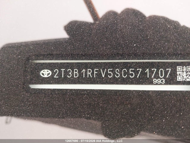Продаж на аукціоні авто 2025 Toyota Rav4 Le, vin: 2T3B1RFV5SC571707, номер лоту: 12657690