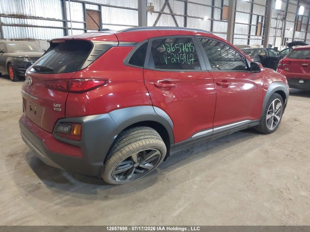 12657695 :رقم المزاد ، KM8K3CA54KU245967 vin ، 2019 Hyundai Kona 1.6t Trend مزاد بيع