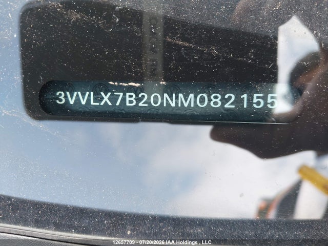 12657709 :رقم المزاد ، 3VVLX7B20NM082155 vin ، 2022 Volkswagen Taos Comfortline مزاد بيع