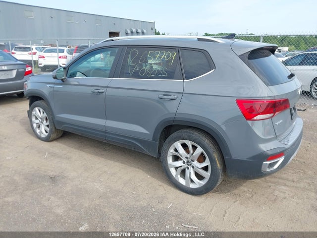 12657709 :رقم المزاد ، 3VVLX7B20NM082155 vin ، 2022 Volkswagen Taos Comfortline مزاد بيع