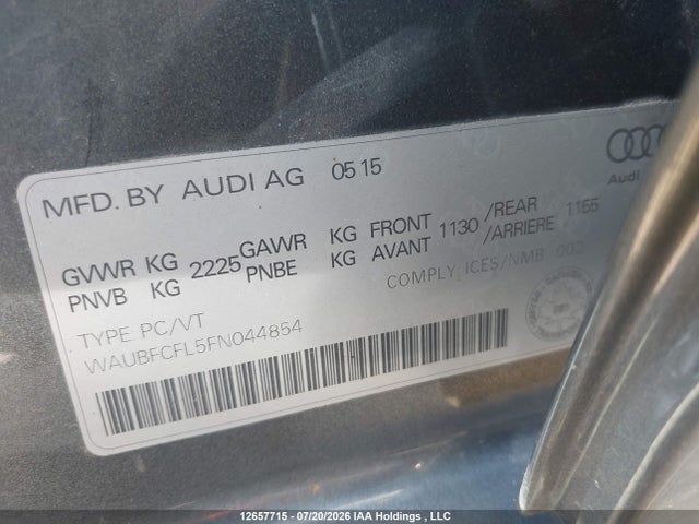 Audi A4 2.0t Komfort Plus 2015 WAUBFCFL5FN044854 Image 18