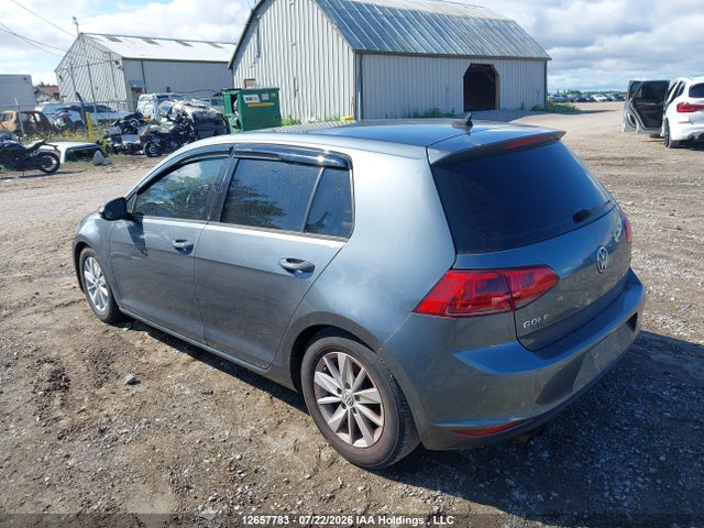 2015 Volkswagen Golf მანქანა იყიდება აუქციონზე, vin: 3VW117AU0FM072637, აუქციონის ნომერი: 12657783