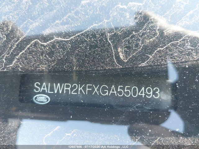Aukcja sprzedaży 2016 Land Rover Range Rover Sport Diesel Td6 Hse, vin: SALWR2KFXGA550493, numer aukcji: 12657806