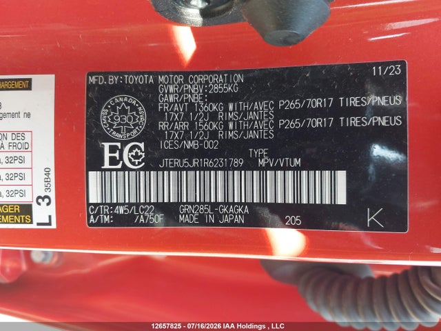 Toyota 4runner 2024 JTERU5JR1R6231789 Image 18