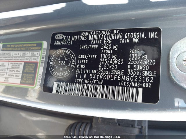 KIA Sorento Sx/sxp 2021 5XYRKDLF6MG023162 Image 19