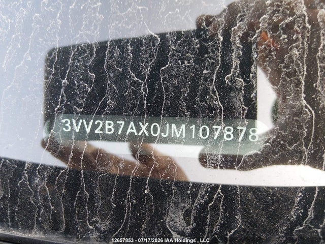 Aukcja sprzedaży 2018 Volkswagen Tiguan Comfortline, vin: 3VV2B7AX0JM107878, numer aukcji: 12657853