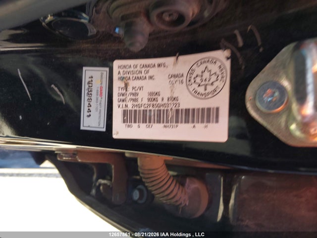 Honda Civic Ex 4dr 2016 2HGFC2F85GH033223 Image 20