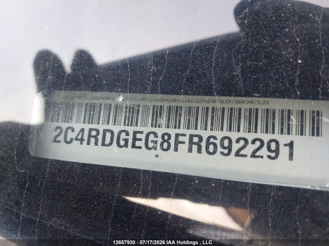Продаж на аукціоні авто 2015 Dodge Grand Caravan R/t, vin: 2C4RDGEG8FR692291, номер лоту: 12657930