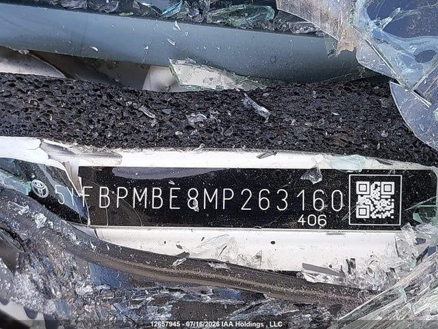 2021 Toyota Corolla L მანქანა იყიდება აუქციონზე, vin: 5YFBPMBE8MP263160, აუქციონის ნომერი: 12657945