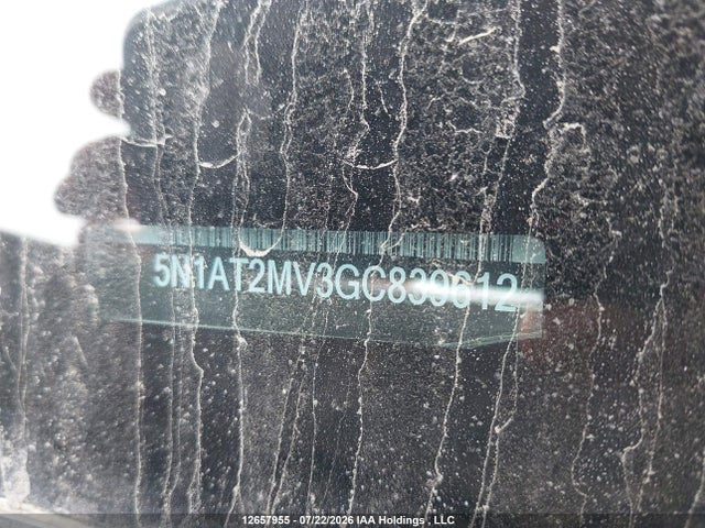 Aukcja sprzedaży 2016 Nissan Rogue S/sl/sv, vin: 5N1AT2MV3GC839612, numer aukcji: 12657955