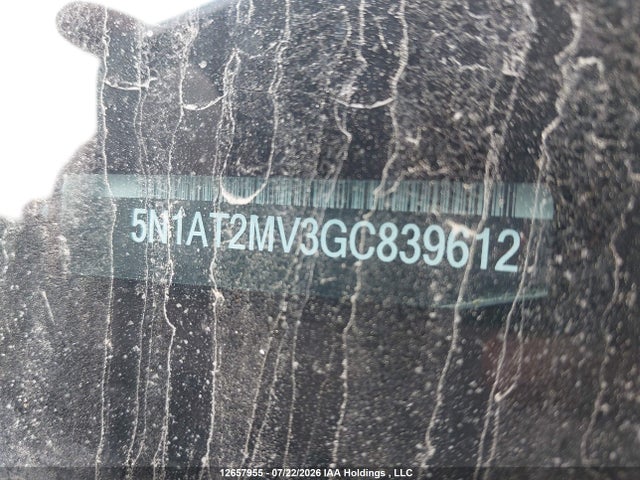 Aukcja sprzedaży 2016 Nissan Rogue S/sl/sv, vin: 5N1AT2MV3GC839612, numer aukcji: 12657955