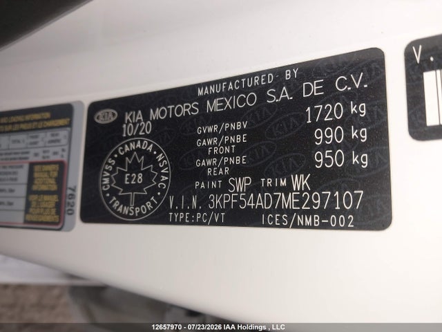 KIA FORTE EX 2021 3KPF54AD7ME297107 Image 9