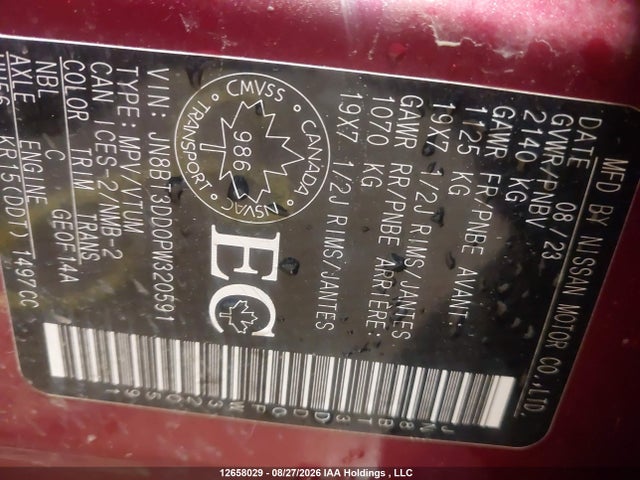 Nissan Rogue Platinum 2023 JN8BT3DD0PW320591 Image 9