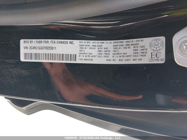 Chrysler Pacifica Limited 2026 2C4RC1GG0TR223611 Image 9