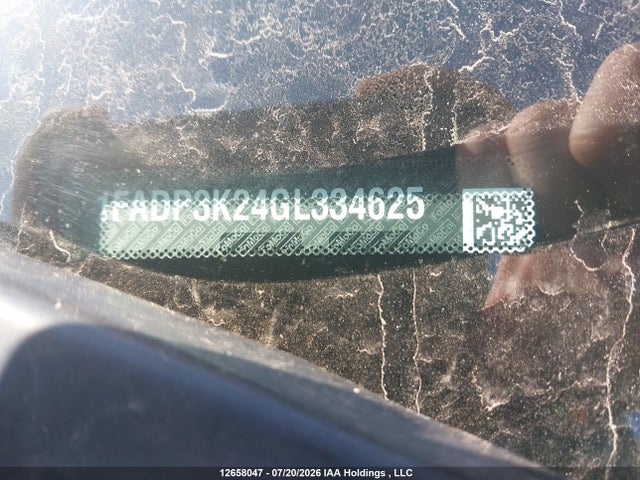12658047 :رقم المزاد ، 1FADP3K24GL334625 vin ، 2016 Ford Focus Se مزاد بيع
