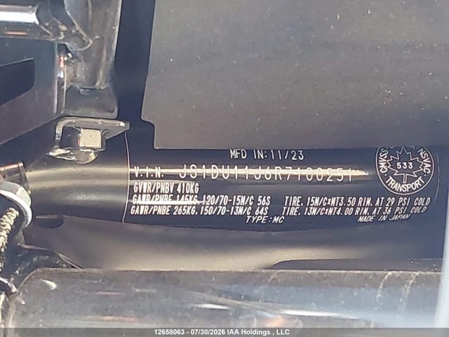 Suzuki An400 A 2024 JS1DU11J6R7100251 Image 10