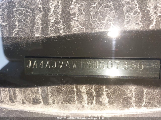 2021 Mitsubishi Rvr მანქანა იყიდება აუქციონზე, vin: JA4AJVAW1MU607356, აუქციონის ნომერი: 12658126