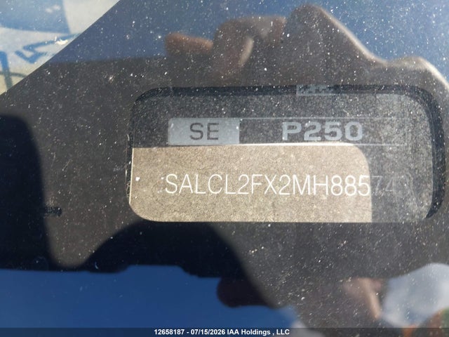 SALCL2FX2MH885743 Land Rover Discovery Sport Se R-dynamic