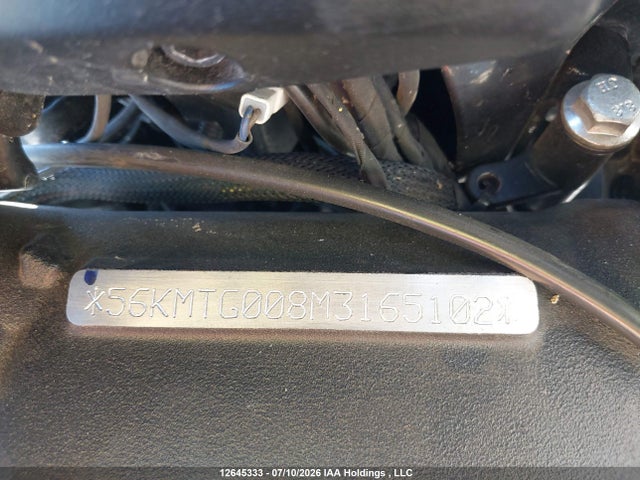 12645333 :رقم المزاد ، 56KMTG008M3165102 vin ، 2021 Indian Motorcycle Co. Scout Bobber Twenty Abs مزاد بيع
