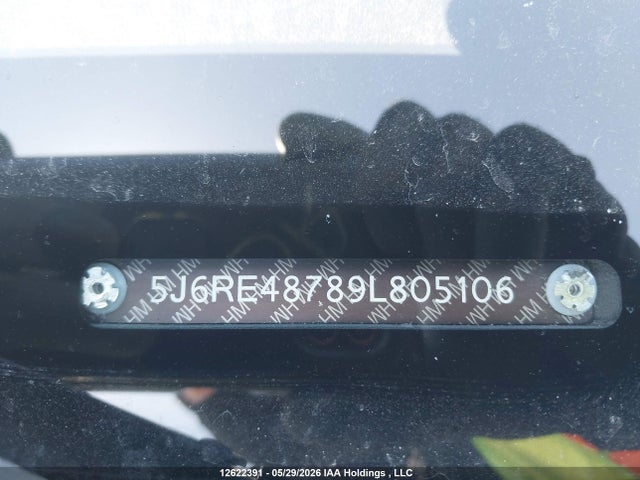 Aukcja sprzedaży 2009 Honda Cr-v Ex-l, vin: 5J6RE48789L805106, numer aukcji: 12622391