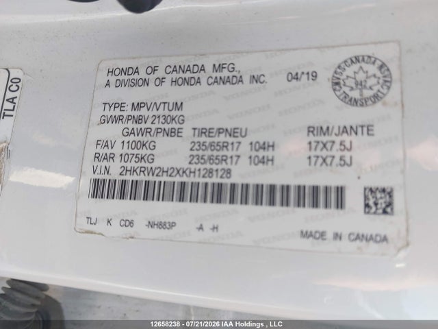 Honda CR-V LX 2019 2HKRW2H2XKH128128 Image 18