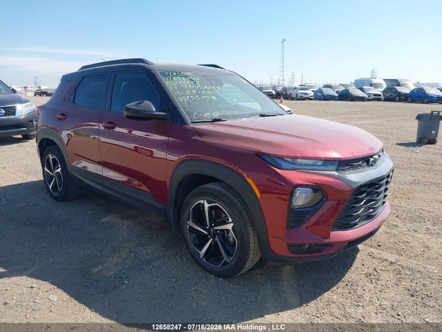 12658247 :رقم المزاد ، KL79MUSLXNB144058 vin ، 2022 Chevrolet Trailblazer Rs مزاد بيع