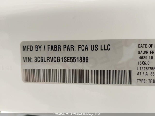 RAM Promaster 2500 2500 High 2025 3C6LRVCG1SE551886 Image 17