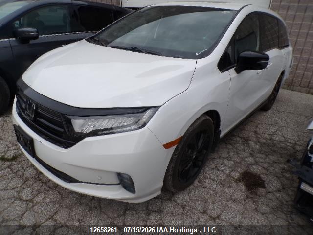 12658261 :رقم المزاد ، 5FNRL6H0XRB500770 vin ، 2024 Honda Odyssey Black Edition مزاد بيع