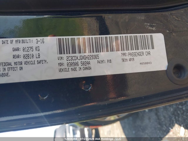 Dodge Charger Sxt 2016 2C3CDXJGXGH229365 Image 9