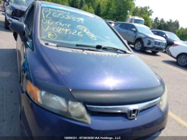 2006 Honda Civic Dx-g მანქანა იყიდება აუქციონზე, vin: 2HGFA16376H024526, აუქციონის ნომერი: 12658331