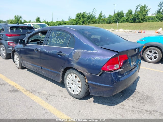 2006 Honda Civic Dx-g მანქანა იყიდება აუქციონზე, vin: 2HGFA16376H024526, აუქციონის ნომერი: 12658331